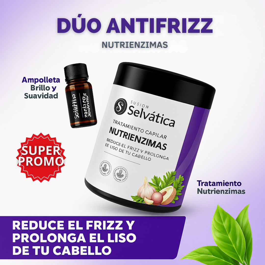 OFERTA ESPECIAL: Dúo Capilar Adiós Frizz + Regalo Gratis