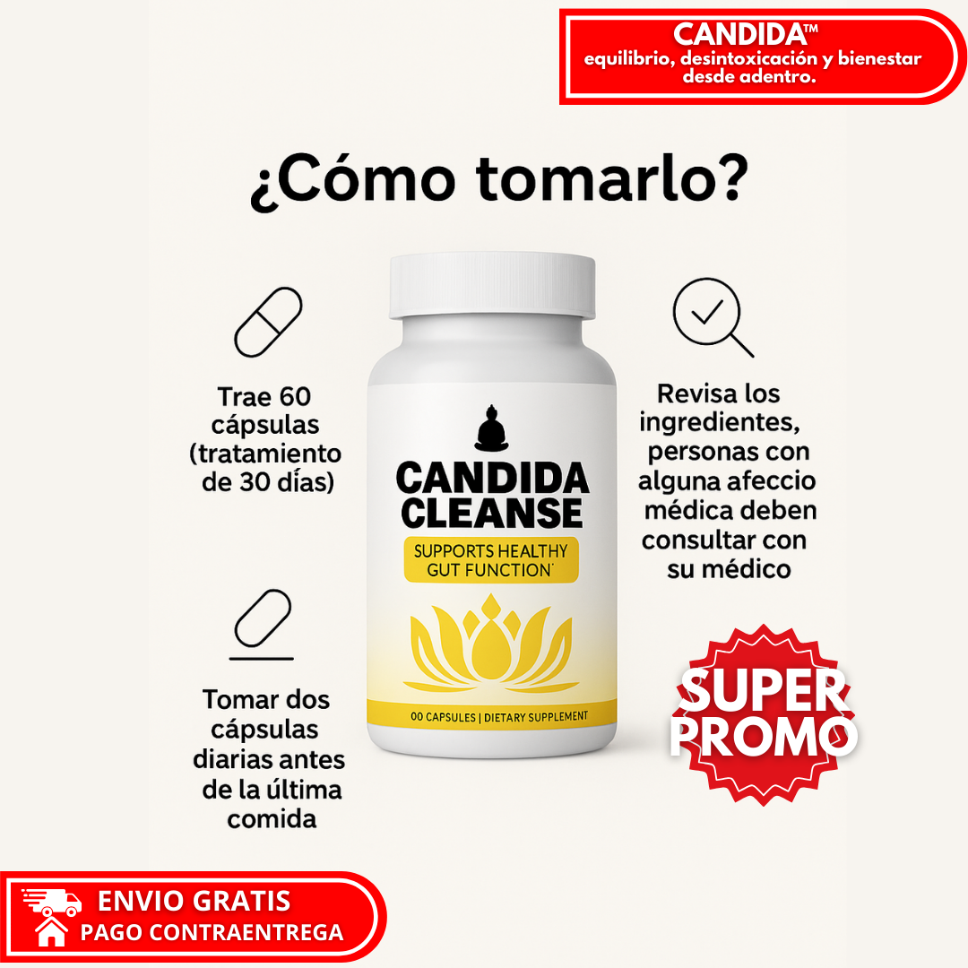 OFERTA ESPECIAL! Candida Cleanse™ – Limpieza Interna y Equilibrio Total