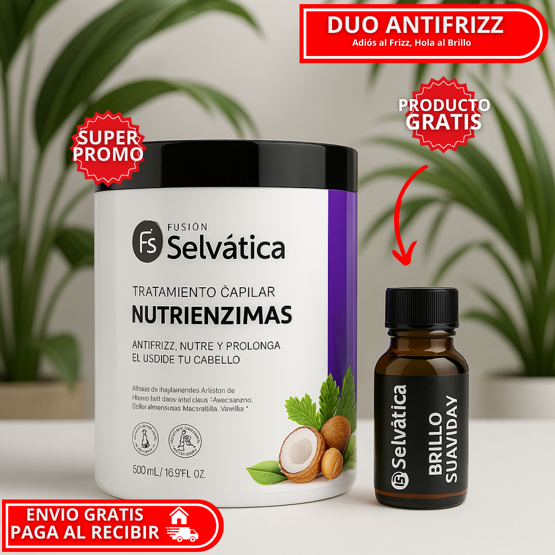 OFERTA ESPECIAL: Dúo Capilar Adiós Frizz + Regalo Gratis