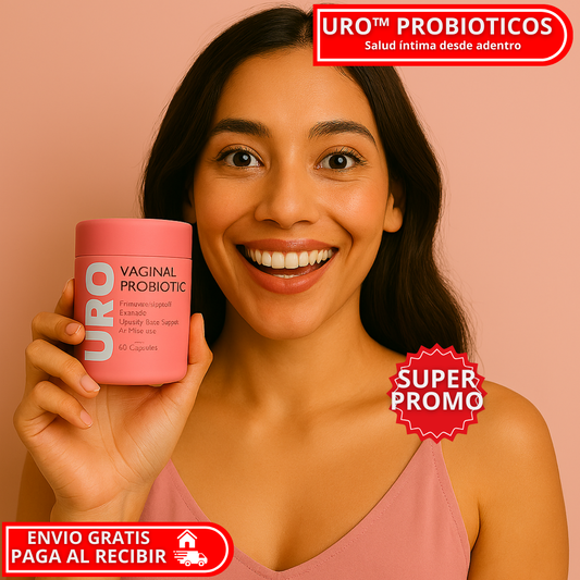 URO™: PROBIOTICO Vaginal que equilibra el pH vaginal y evita infecciones recurrentes