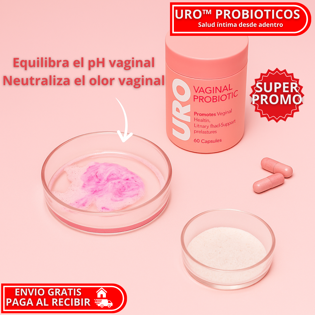 URO™: PROBIOTICO Vaginal que equilibra el pH vaginal y evita infecciones recurrentes